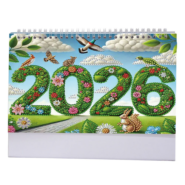 2026 DIY Diamond Painting Desk Calendar