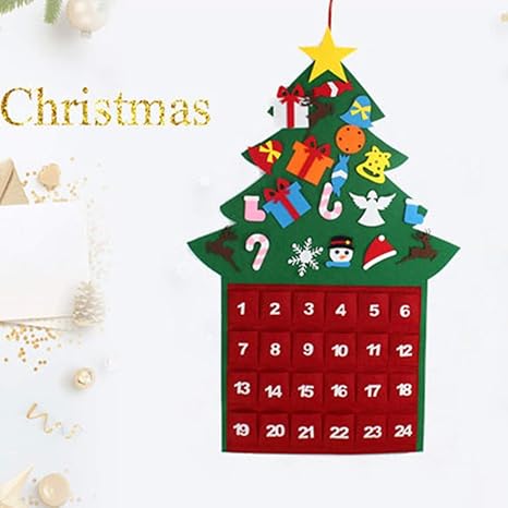 🎄 Christmas Tree Advent Calendar – 24-Day Holiday Countdown Calendar