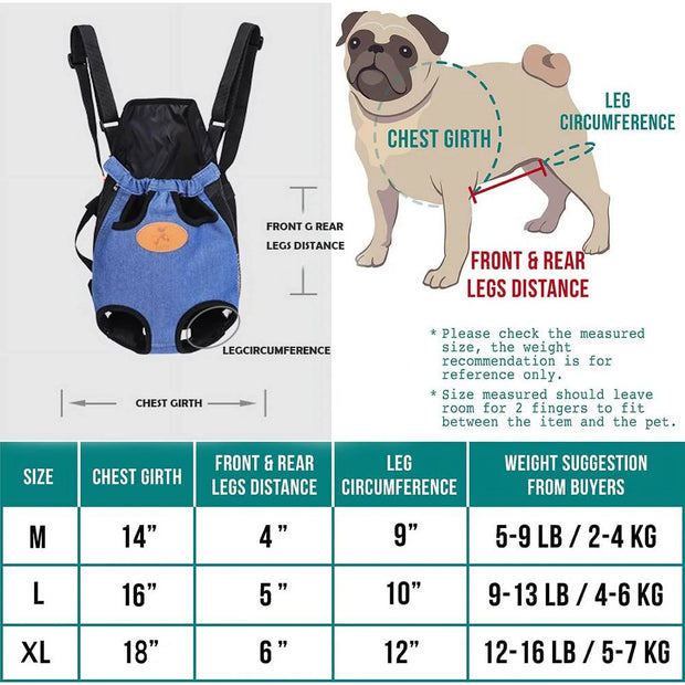 🐾 Pet Carrier Backpack (Adjustable, Legs-Out) – Travel &amp; Outdoor