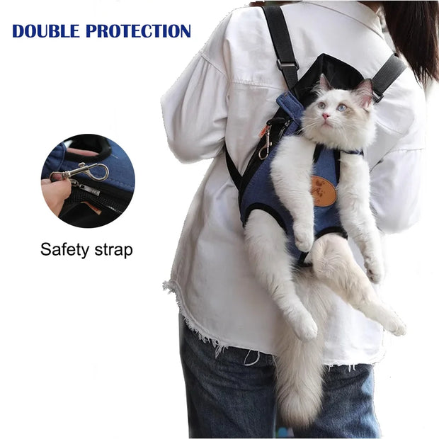 🐾 Pet Carrier Backpack (Adjustable, Legs-Out) – Travel &amp; Outdoor