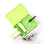 Eco-Friendly Silicone Paint Tray with Liner and Lid – Reusable Painting Tray Set