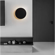 Black Moon Wall Light - Modern Matte Black Moon Wall Lamp, Moon-Inspired Design