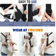 🐾 Pet Carrier Backpack (Adjustable, Legs-Out) – Travel &amp; Outdoor