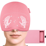 Migraine Relief Cap – 360° Compression Cooling Hat with Sliding Eye Mask for Natural Headache Relief