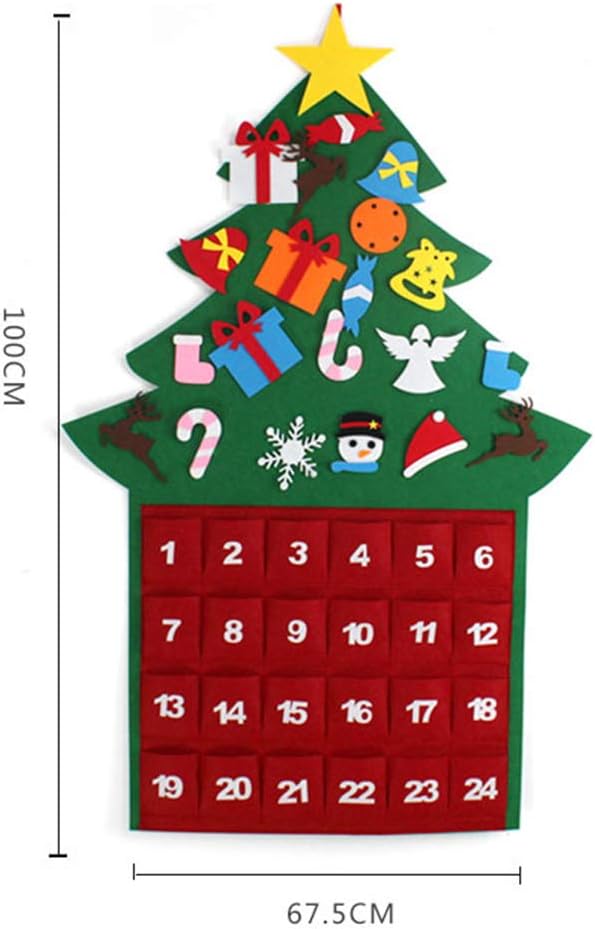 🎄 Christmas Tree Advent Calendar – 24-Day Holiday Countdown Calendar