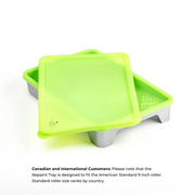 Eco-Friendly Silicone Paint Tray with Liner and Lid – Reusable Painting Tray Set