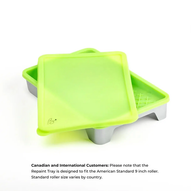 Eco-Friendly Silicone Paint Tray with Liner and Lid – Reusable Painting Tray Set